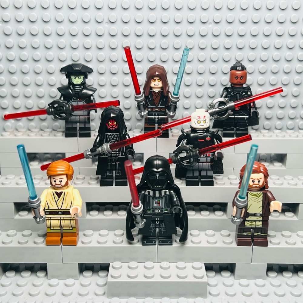 Star Wars Jedi Knight Custom Minifigures Lot of 8